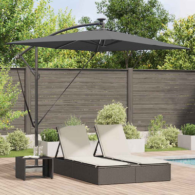 Parasol Antracit 294 x 200 x 270 cm Polyester og Aluminium