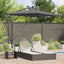 Parasol 294 x 200 x 270 cm Polyester og Aluminium Antracit