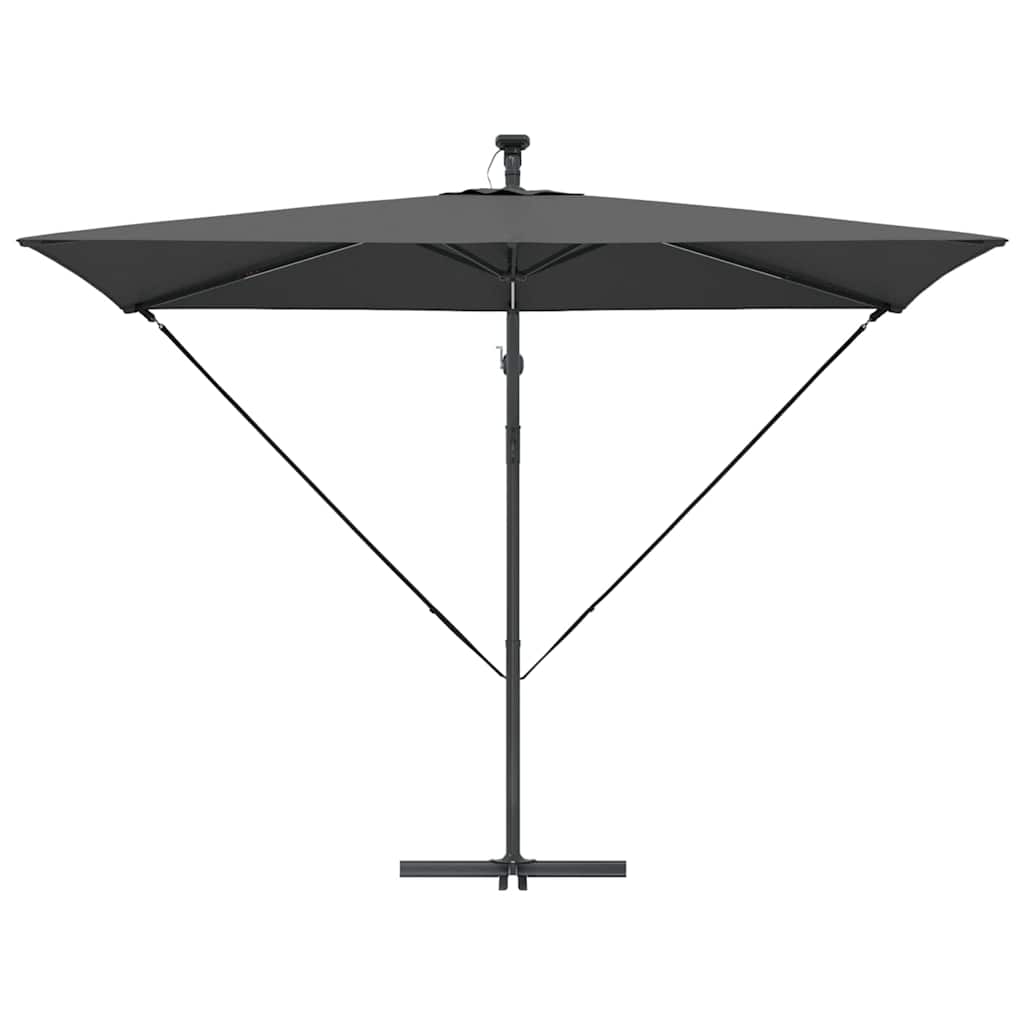 Parasol 294 x 200 x 270 cm Polyester og Aluminium Antracit