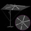 Parasol 294 x 200 x 270 cm Polyester og Aluminium Antracit