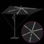 Parasol Sort 294 x 200 x 270 cm Polyester og Aluminium