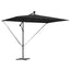 Parasol 294 x 200 x 270 cm Polyester og Aluminium Sort