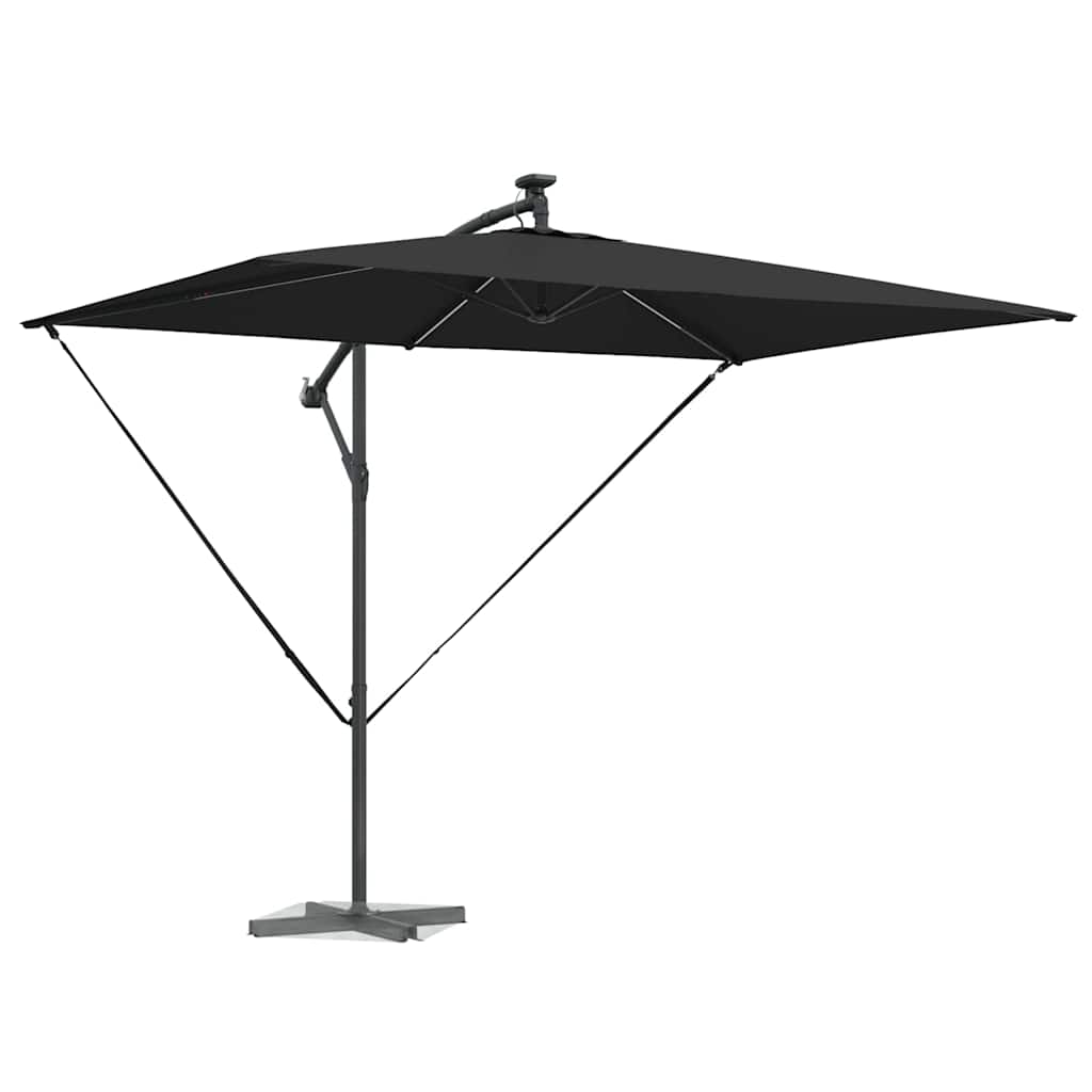 Parasol 294 x 200 x 270 cm Polyester og Aluminium Sort