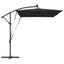 Parasol Sort 294 x 200 x 270 cm Polyester og Aluminium