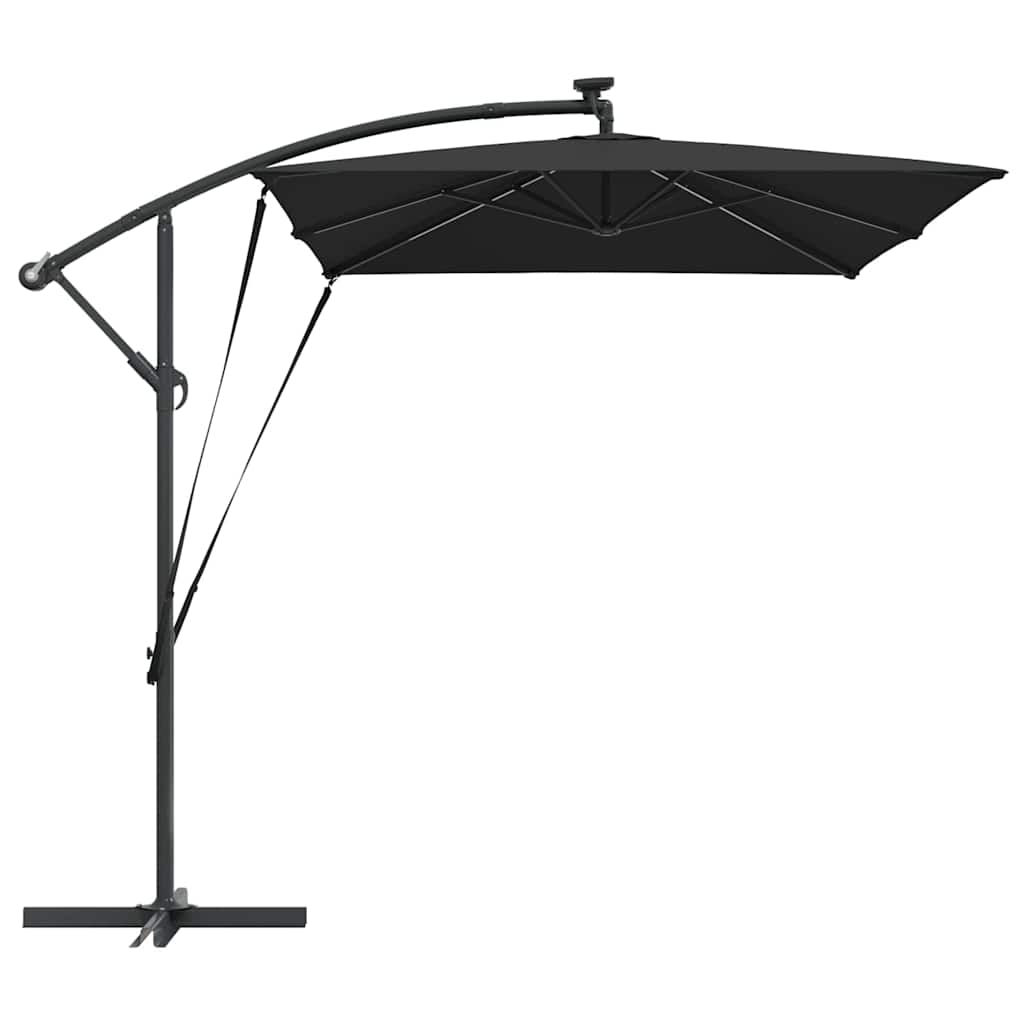 Parasol 294 x 200 x 270 cm Polyester og Aluminium Sort