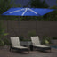 Parasol 294 x 200 x 270 cm Polyester og Aluminium Azurblå