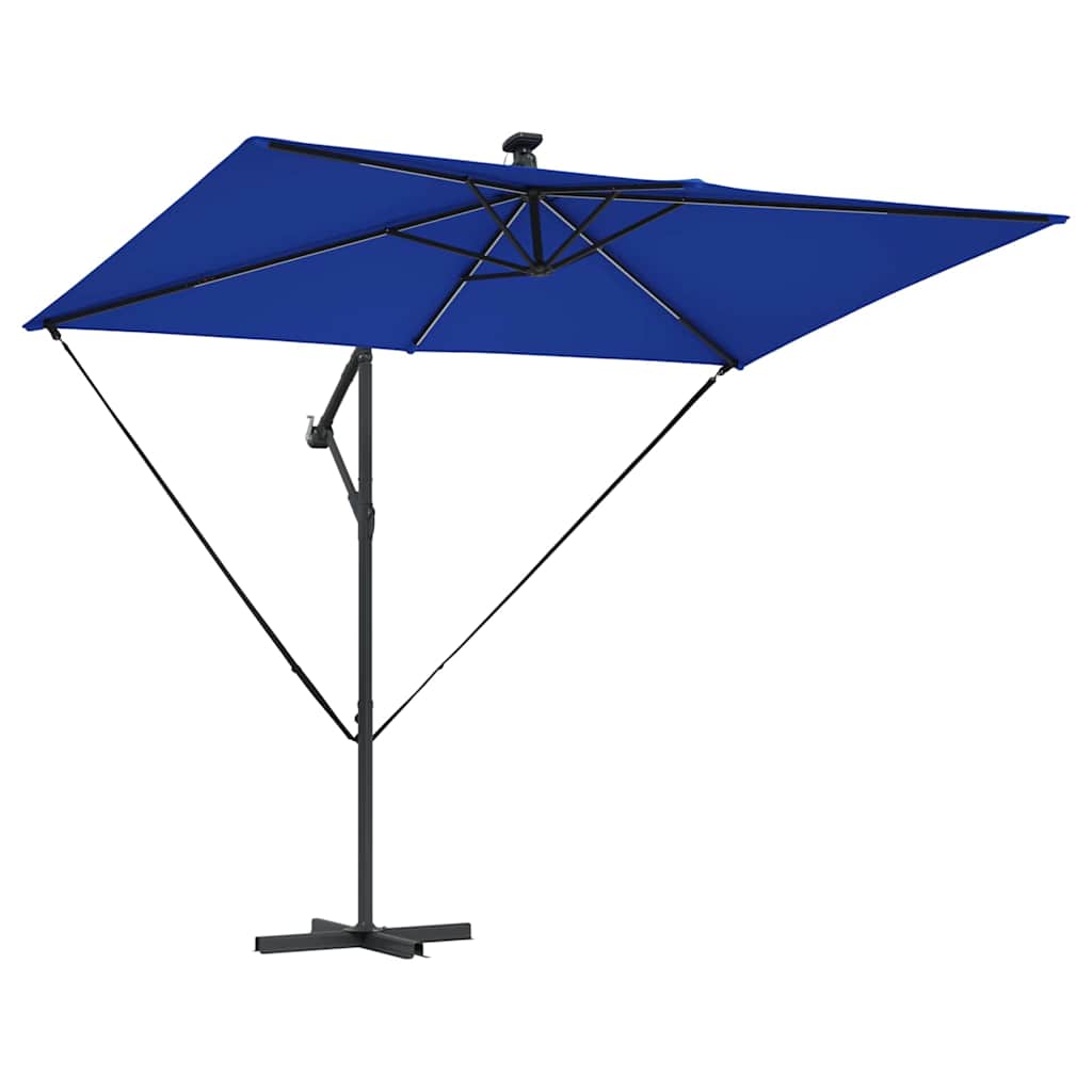 Parasol 294 x 200 x 270 cm Polyester og Aluminium Azurblå