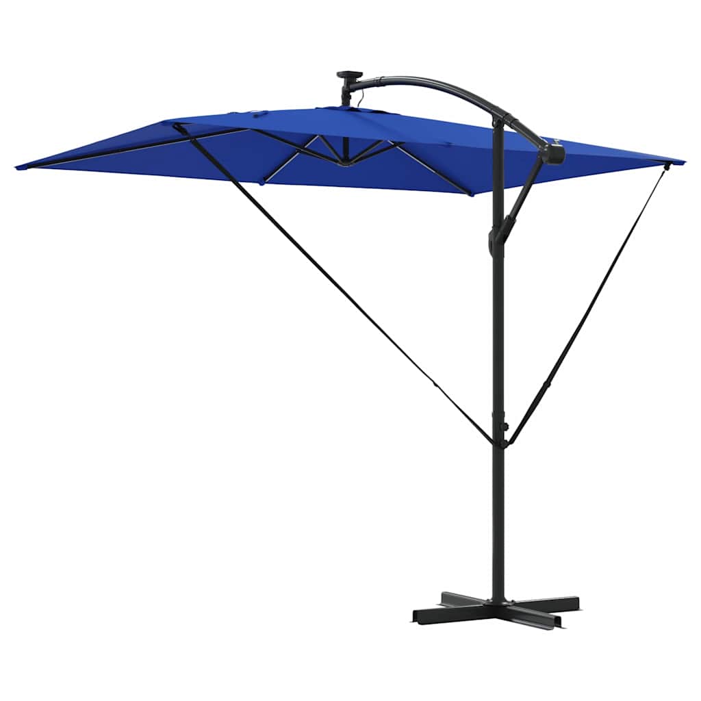 Parasol 294 x 200 x 270 cm Polyester og Aluminium Azurblå