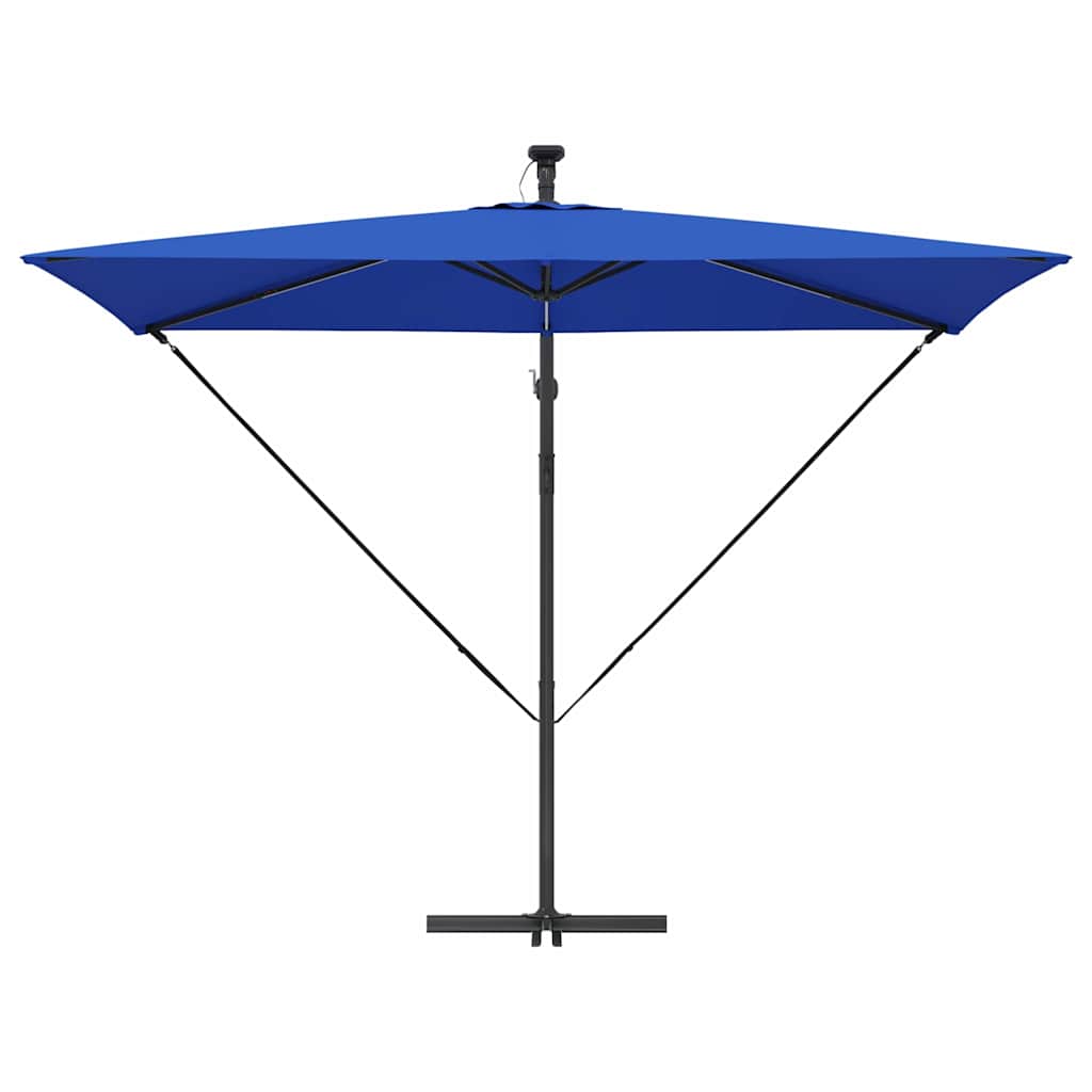 Parasol 294 x 200 x 270 cm Polyester og Aluminium Azurblå