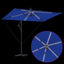 Parasol 294 x 200 x 270 cm Polyester og Aluminium Azurblå