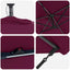Parasol 294 x 200 x 270 cm Polyester og Aluminium Bordeaux Rød