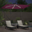 Parasol 294 x 200 x 270 cm Polyester og Aluminium Bordeaux Rød
