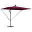 Parasol Bordeaux Rød 294 x 200 x 270 cm Polyester og Aluminium