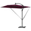 Parasol Bordeaux Rød 294 x 200 x 270 cm Polyester og Aluminium