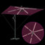 Parasol Bordeaux Rød 294 x 200 x 270 cm Polyester og Aluminium