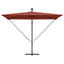 Parasol Terrakotta 294 x 200 x 270 cm Polyester og Aluminium