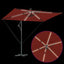 Parasol Terrakotta 294 x 200 x 270 cm Polyester og Aluminium