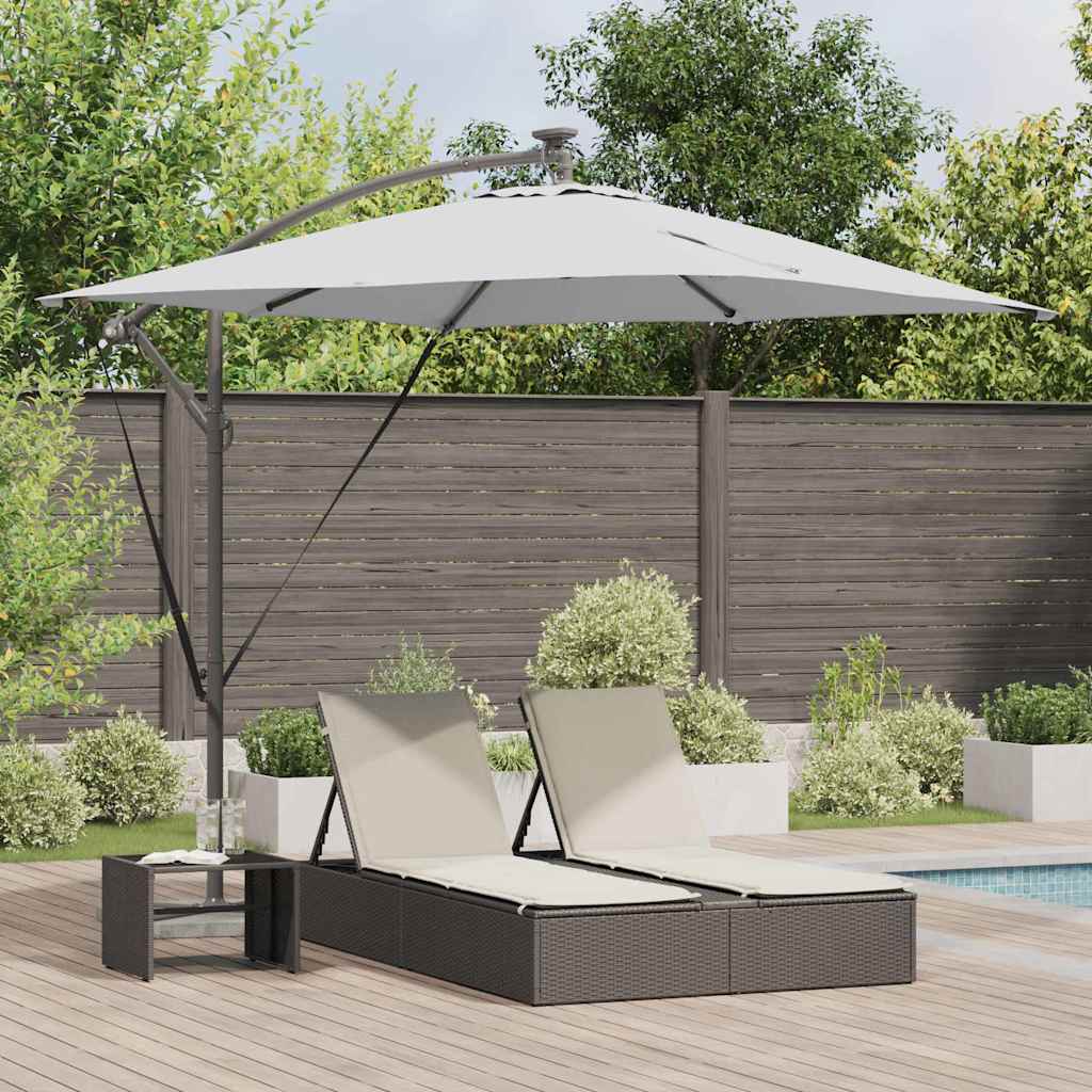 Parasol Sandfarvet 249 x 249 x 250 cm Polyester og Aluminium