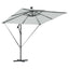 Parasol Sandfarvet 249 x 249 x 250 cm Polyester og Aluminium