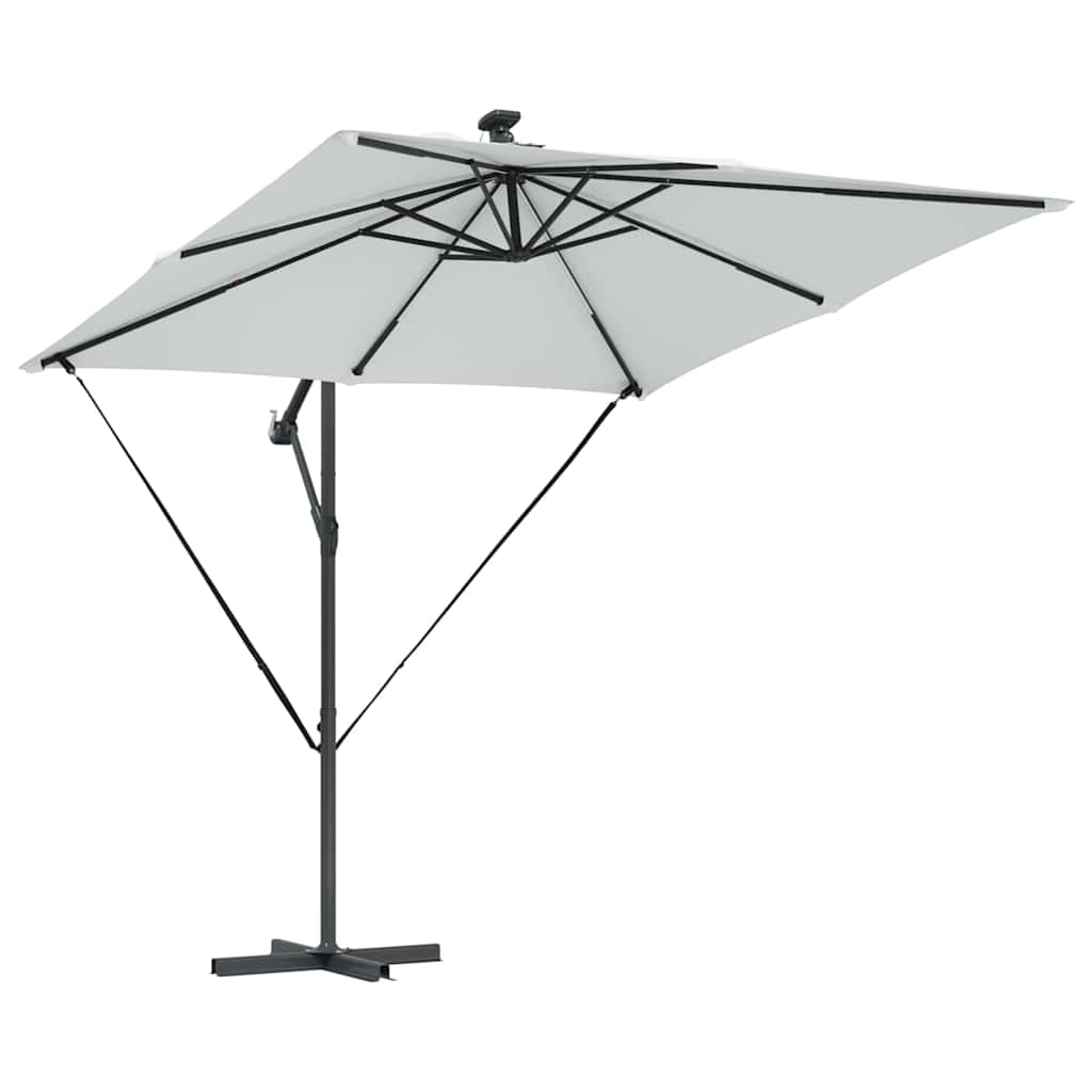 Parasol Sandfarvet 249 x 249 x 250 cm Polyester og Aluminium