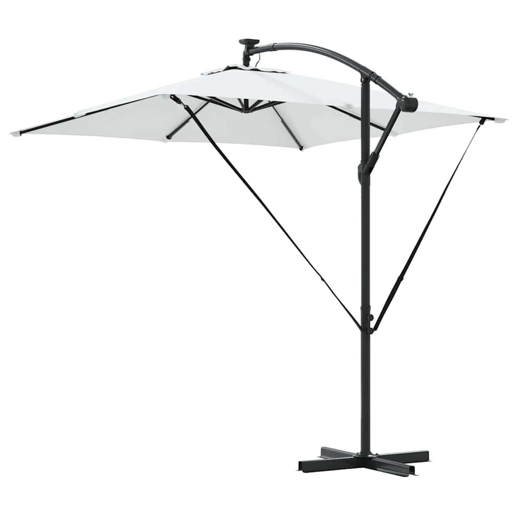 Parasol Sandfarvet 249 x 249 x 250 cm Polyester og Aluminium