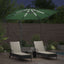 Parasol Grøn 249 x 249 x 250 cm Polyester og Aluminium