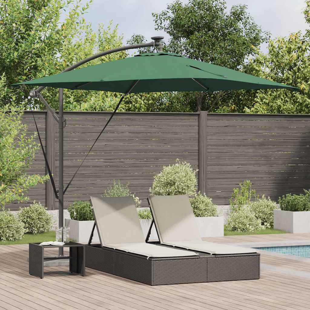 Parasol Grøn 249 x 249 x 250 cm Polyester og Aluminium