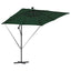 Parasol Grøn 249 x 249 x 250 cm Polyester og Aluminium