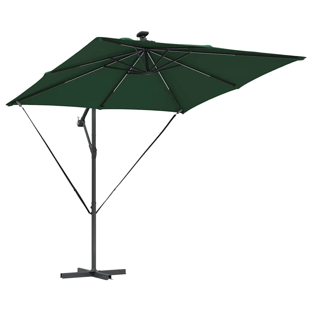 Parasol Grøn 249 x 249 x 250 cm Polyester og Aluminium
