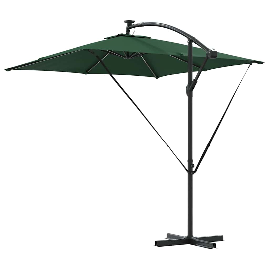 Parasol Grøn 249 x 249 x 250 cm Polyester og Aluminium