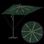 Parasol Grøn 249 x 249 x 250 cm Polyester og Aluminium