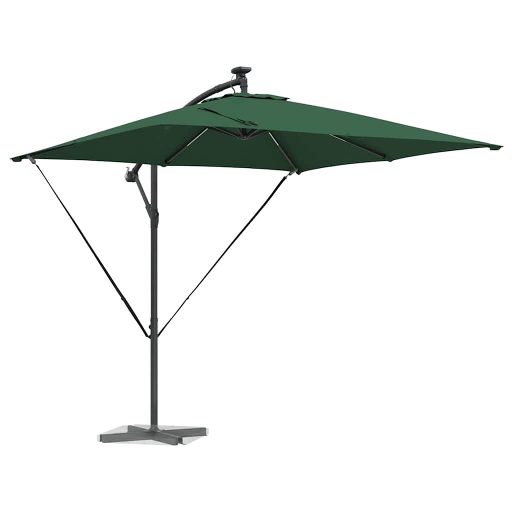 Parasol Grøn 249 x 249 x 250 cm Polyester og Aluminium