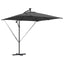 Parasol Antracit 249 x 249 x 250 cm Polyester og Aluminium