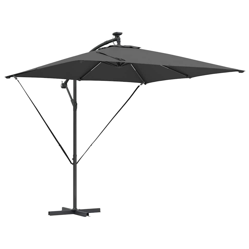 Parasol Antracit 249 x 249 x 250 cm Polyester og Aluminium