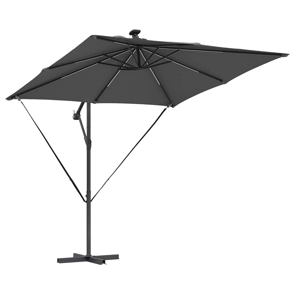 Parasol Antracit 249 x 249 x 250 cm Polyester og Aluminium