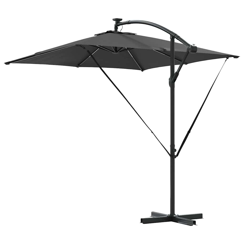 Parasol Antracit 249 x 249 x 250 cm Polyester og Aluminium
