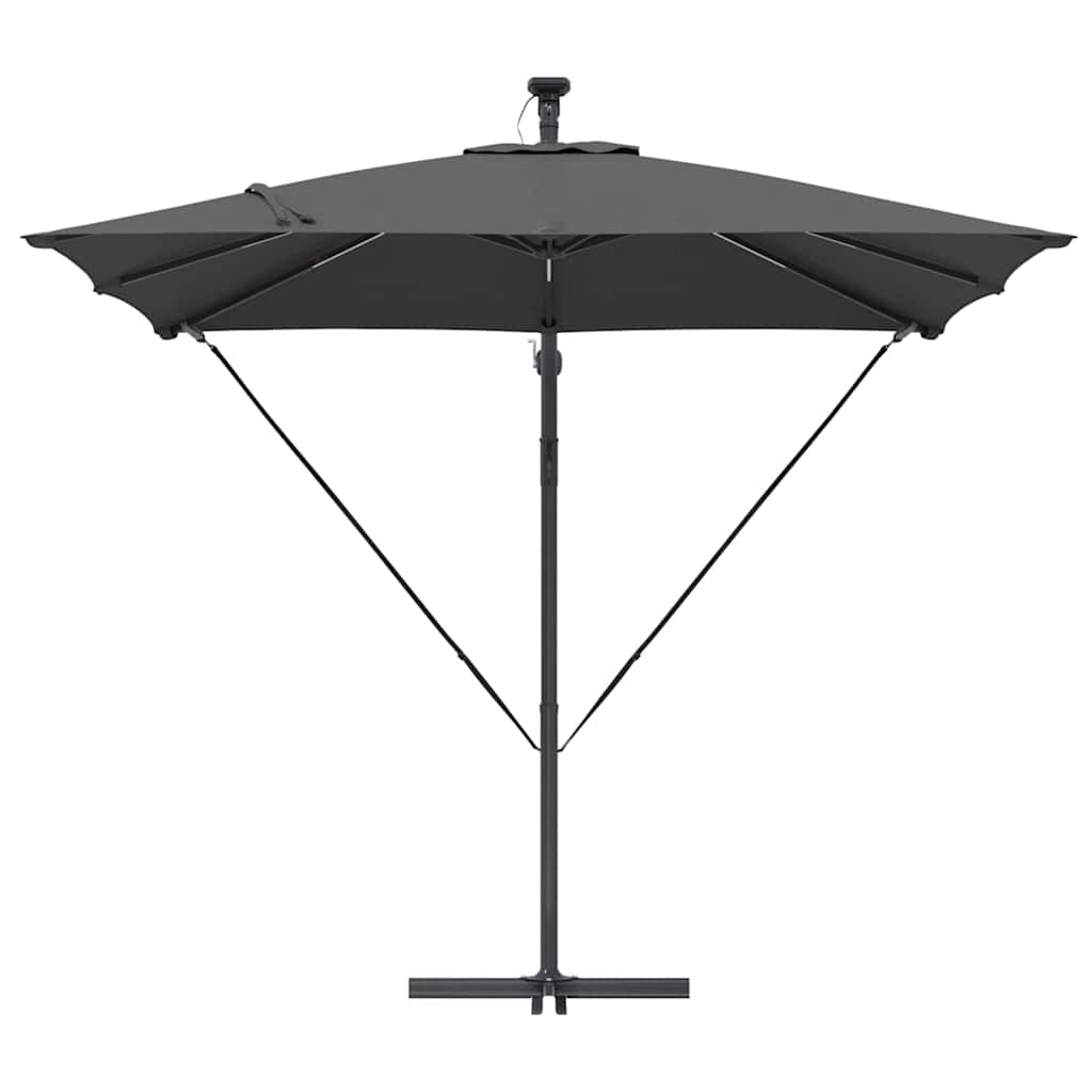 Parasol Antracit 249 x 249 x 250 cm Polyester og Aluminium