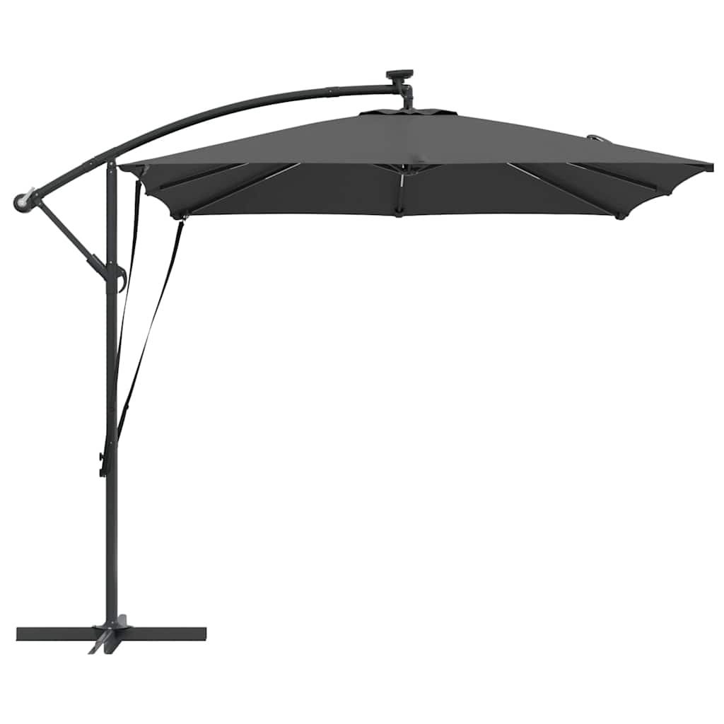 Parasol Antracit 249 x 249 x 250 cm Polyester og Aluminium
