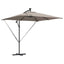 Parasol Gråbrun 249 x 249 x 250 cm Polyester og Aluminium