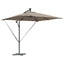 Parasol Gråbrun 249 x 249 x 250 cm Polyester og Aluminium