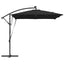 Parasol Sort 249 x 249 x 250 cm Polyester og Aluminium