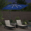 Parasol 249 x 249 x 250 cm Polyester og Aluminium Azurblå