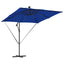 Parasol 249 x 249 x 250 cm Polyester og Aluminium Azurblå