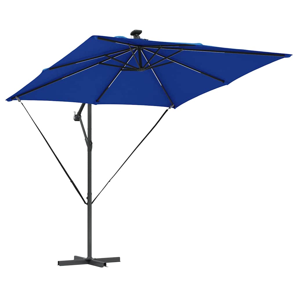 Parasol 249 x 249 x 250 cm Polyester og Aluminium Azurblå