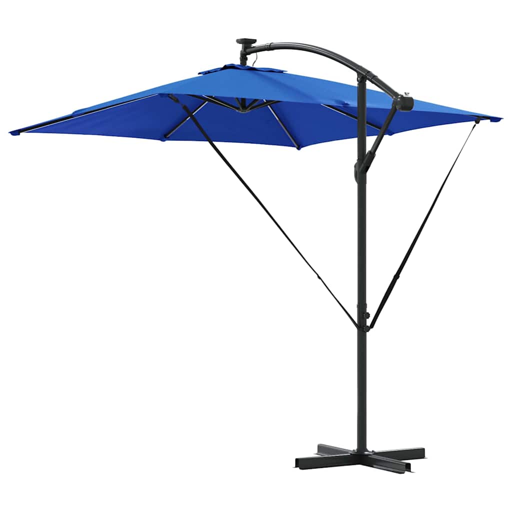 Parasol 249 x 249 x 250 cm Polyester og Aluminium Azurblå