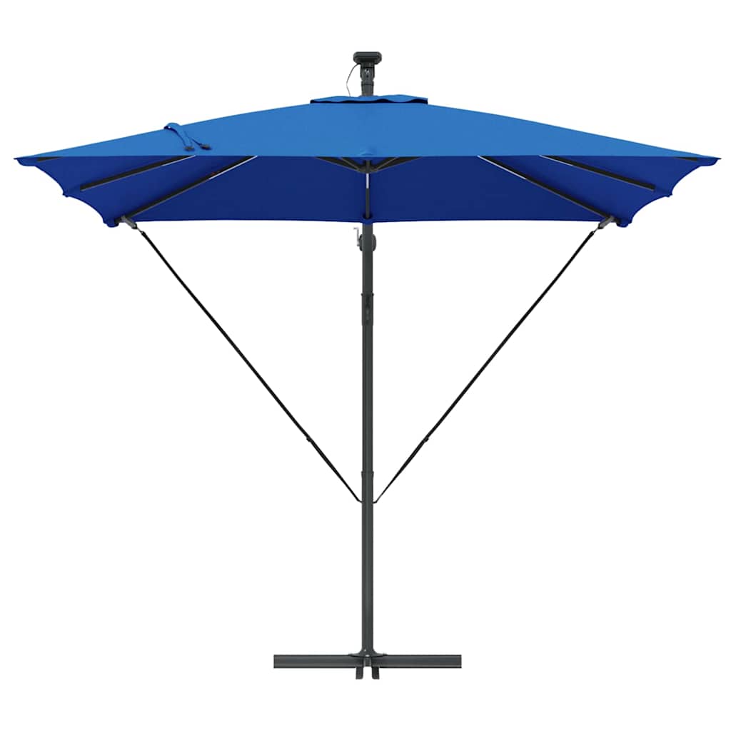 Parasol 249 x 249 x 250 cm Polyester og Aluminium Azurblå