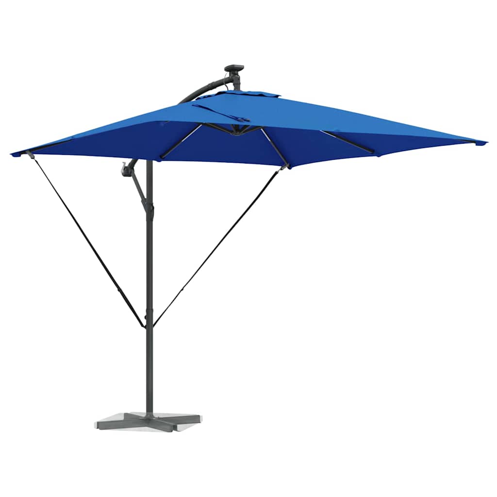 Parasol 249 x 249 x 250 cm Polyester og Aluminium Azurblå