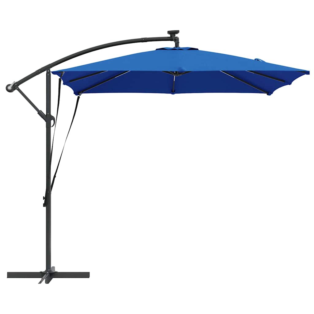 Parasol 249 x 249 x 250 cm Polyester og Aluminium Azurblå