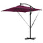 Parasol Bordeaux Rød 249 x 249 x 250 cm Polyester og Aluminium