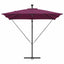 Parasol Bordeaux Rød 249 x 249 x 250 cm Polyester og Aluminium